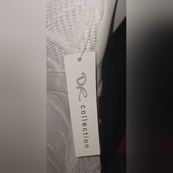 WHITE Chevron Lace Dress - Picture 3 of 4